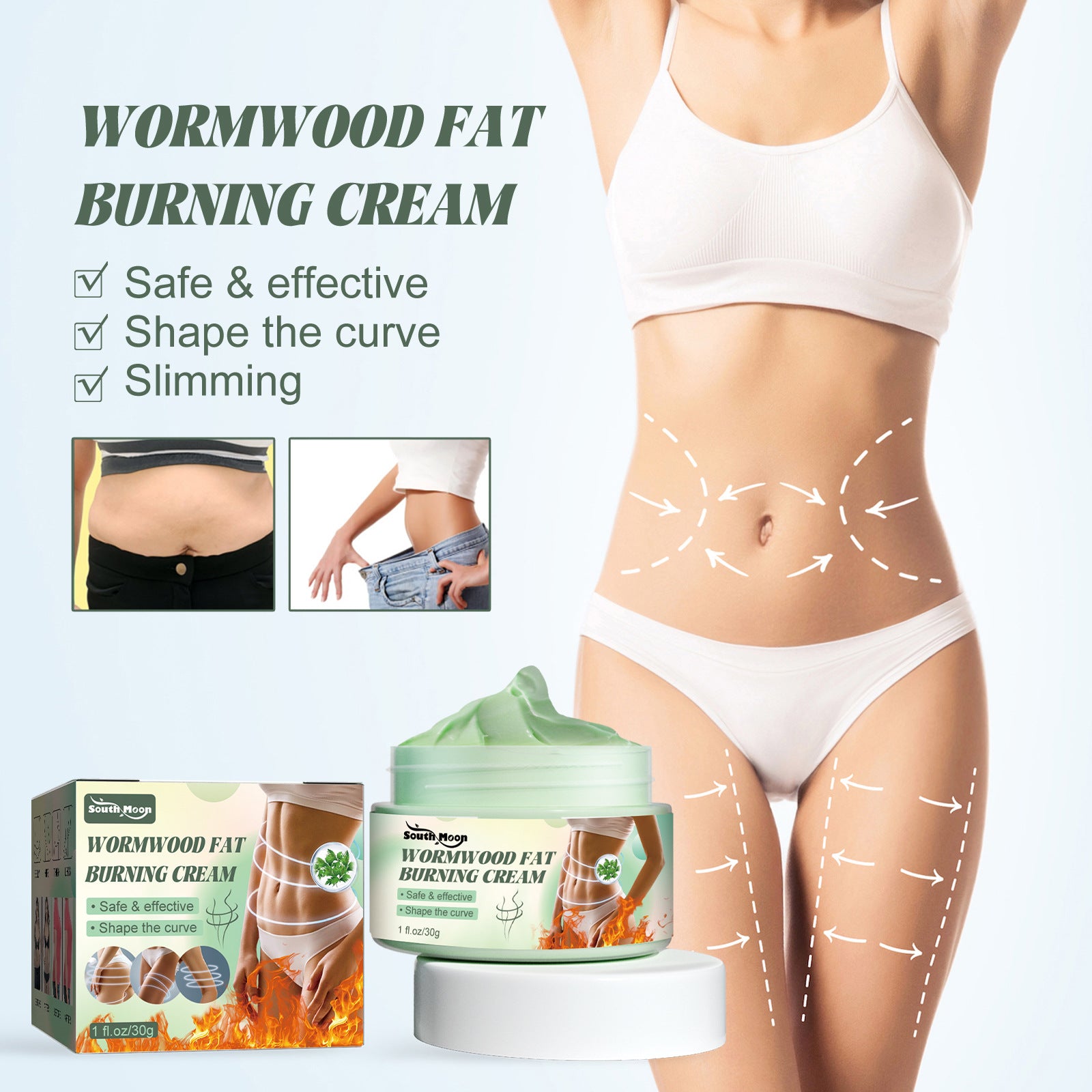 South Moon Mugwort Body Firming Massage Cream
