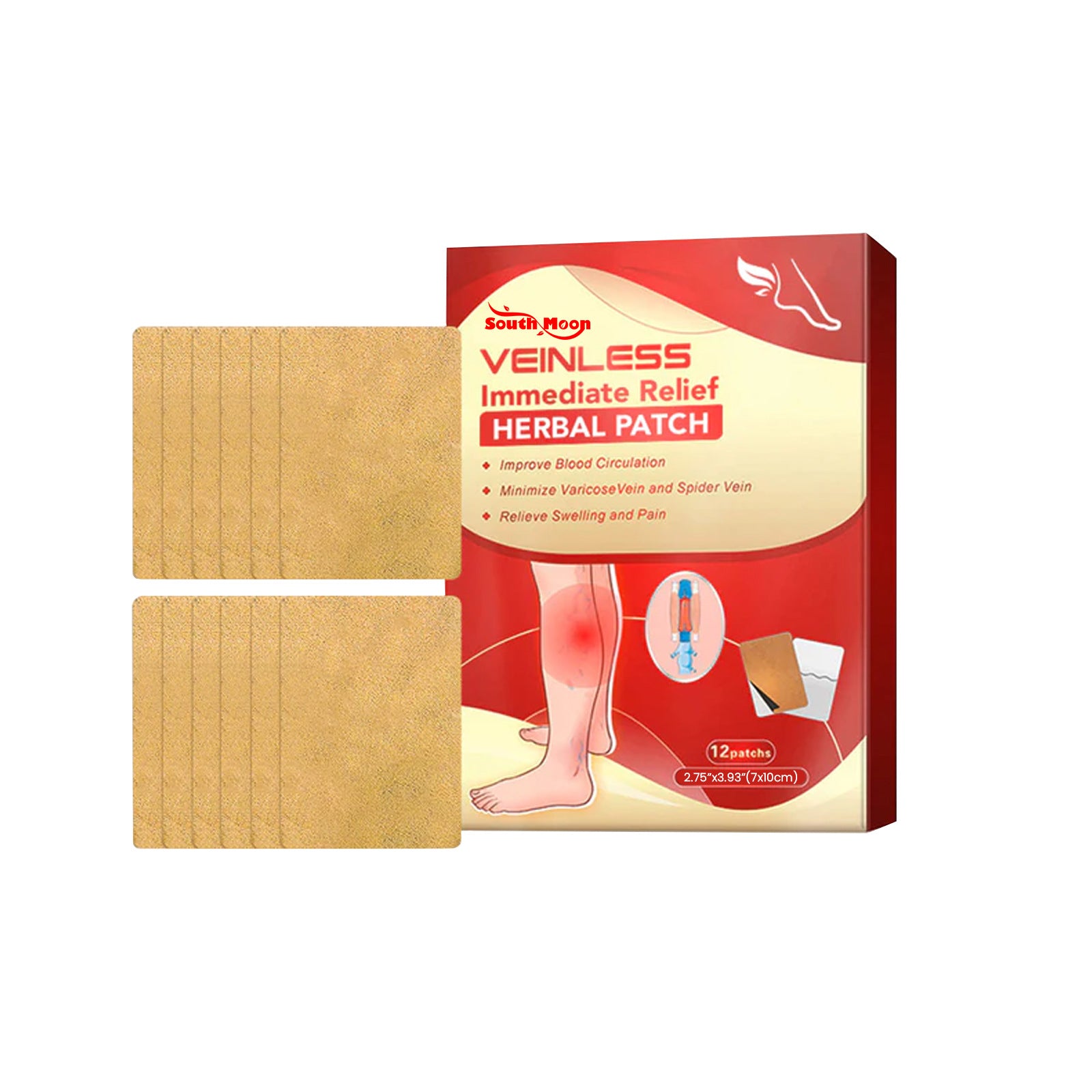 South Moon Herbal Patch for Leg Pain Relief and Care